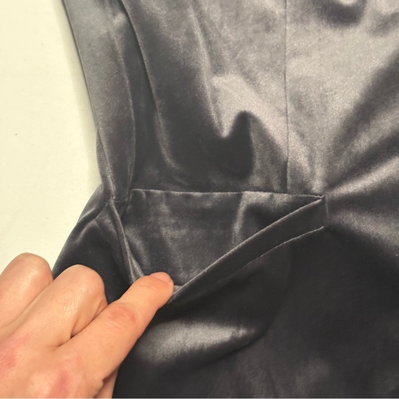 Dolce Cabo Charcoal Satin Jacket - Picture 7 of 9